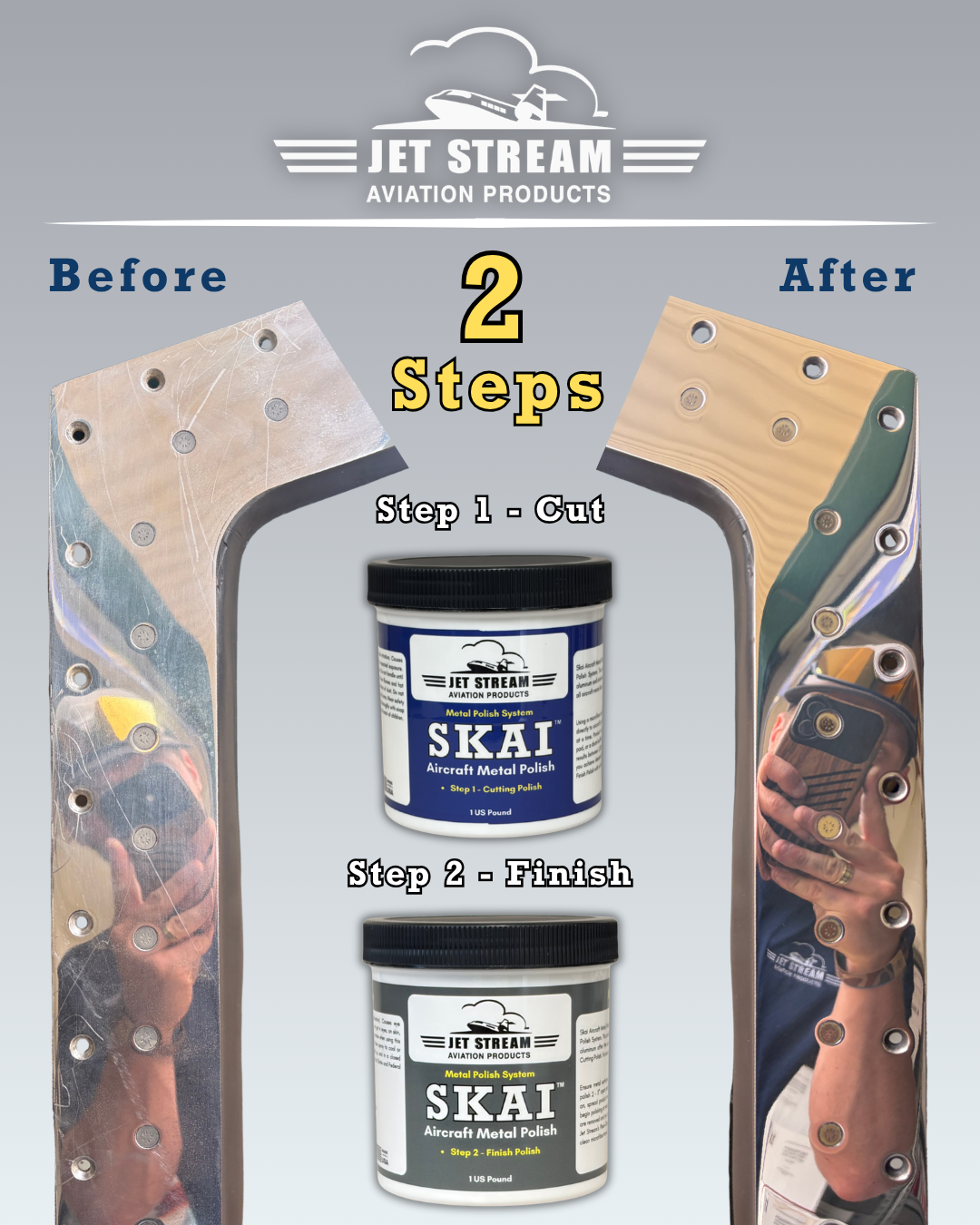 Skai Aircraft Metal Polish System Kit